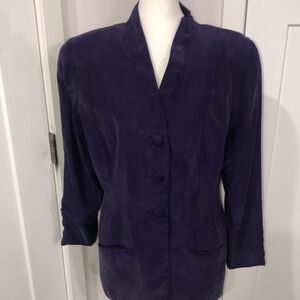 Papell Too Vintage Women’s Blazer Size 12. Purple office, where career business
